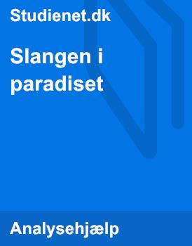 Analyse af slangen i paradiset